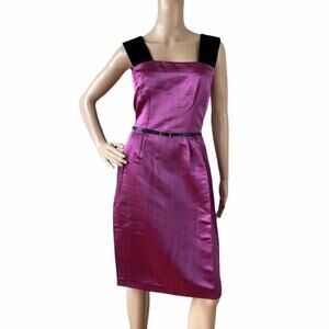 D&G Dolce & Gabbana Satin & Velvet Dress (IT 40 / US 4)